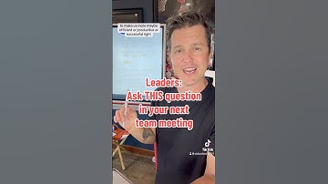 Leadership Question for a Team Meeting | Perfect for New or Experienced Leaders #manager #leadership