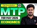 ICAI MTP New Release | Economics Full Solutions Explained | CA Foundation May 2026 | Aditya Sharma