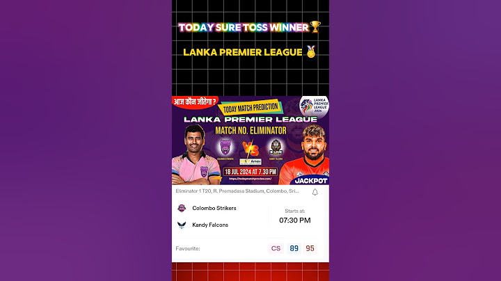 Colombo strikers vs Kandy Falcons LPL first Eliminator Toss Prediction | today LPL toss prediction