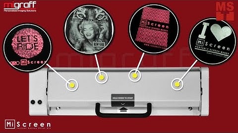 Home Based Emboss Screen Printing with MiScreen - Portable Digital Screen Maker