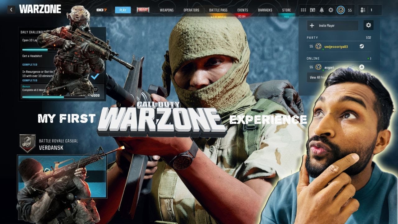 Dongy FIRST TIME Playing WARZONE – Noob to Victory?! (Call of Duty) - YouTube