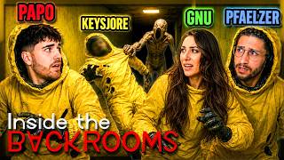 ALLE RENNEN vor ANGST in Inside the Backrooms mit @gnu @KeysJore @papo