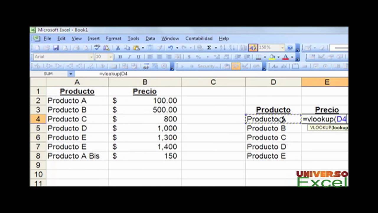 ¿Cómo funciona o Vlookup