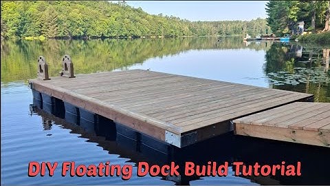 DIY 10x16 floating dock build
