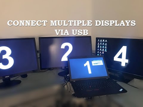 MULTIPLE DISPLAYS SETUP VIA USB