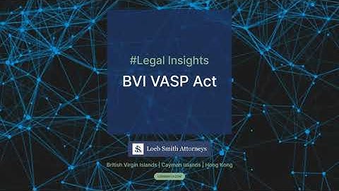BVI - The Virtual Assets Service Providers Act