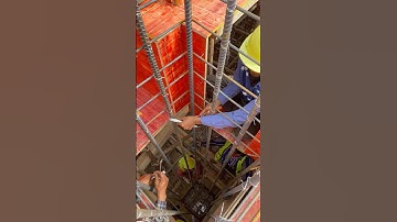 Ties Stirrups Column Rebar. #shorts #engineering #construction
