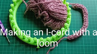 How to make an icord with a knitting loom.