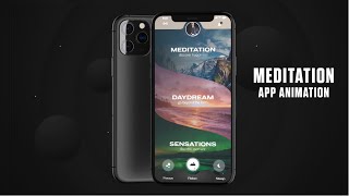 Adobe XD Prototype Tutorial | Meditation Mobile App UI Design