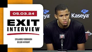 Orlando Robinson, Delon Wright Exit Interview | May, 3 2024