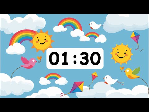 1 minute 30 Second Countdown Timer with Music For Kids