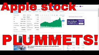 Apple stock price drop. Apple stock price drop.