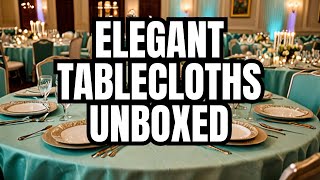 Transform Your Event with Grandipity Aqua Disposable Tablecloths | Affordable Elegance in a Pack