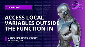 Access local variables outside the function in C language