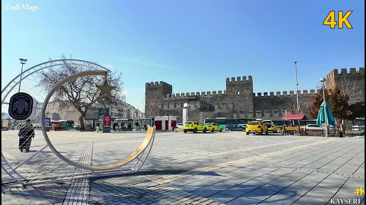 KAYSERİ ŞEHİR Yürüyüş Turu . KAYSERİ CITY Walking Tour/HDR 4K/#kayseri 2025 #cudi_vlogs