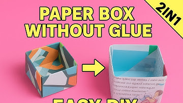 "How to Make Paper Box Without Glue | Easy Origami Box Tutorial | Best DIY Craft"