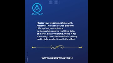 Unlock the power of web analytics with Matomo!🚀📈