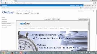 Intralearn NanoLearn Demo from Webinar