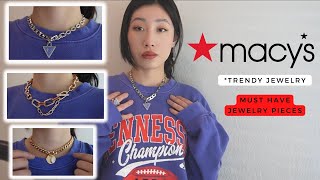Best Jewelry Finds From Macy's | Trendy Jewelry | Cute Choker Necklaces-Guess, Karl Lagerfeld etc.