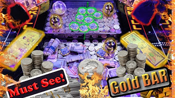 2 ounces of Gold worth over $3500! 2 Mystery bags in today High Limit Coin Pusher