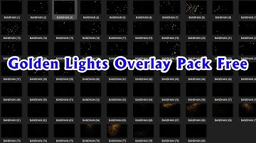 Golden Lights Overlay Pack Free Download  Photoshop 2021 By Bandhan Studio