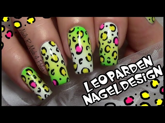 Leoparden Nageldesign Einfach Selber Machen Bunte Tier Muster Nagel Animal Nails Youtube