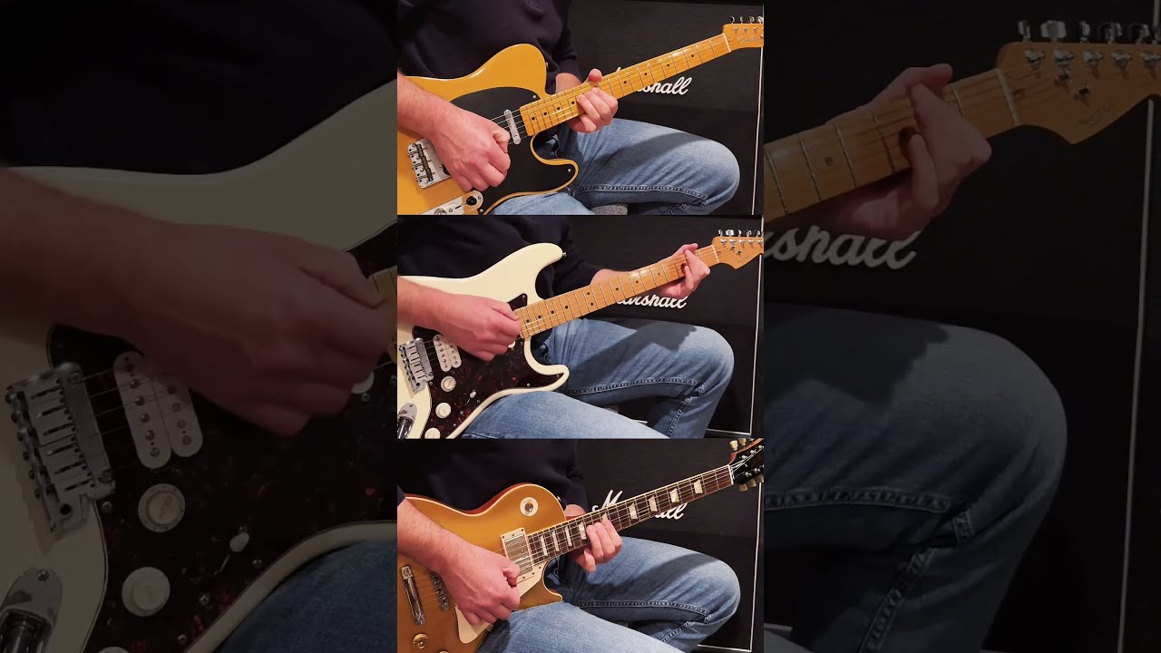 Fender Tele Vs Strat Gibson Les Paul Best Blues Guitar Sound Shorts Music Youtubeshorts