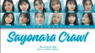 JKT48 - Sayonara Crawl | Color Coded Lyrics