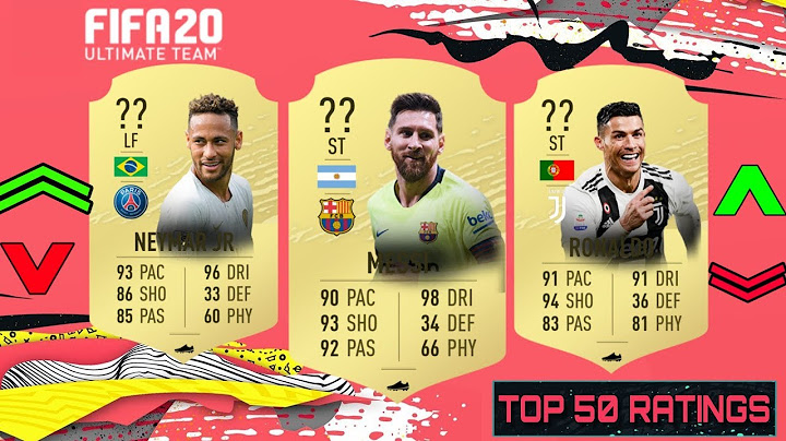 FIFA 20 - TOP 50 OFFICIAL RATINGS IN FUT ( MESSI, RONALDO, NEYMAR... ) MEDIAS OFICIALES