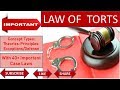 Law of Torts: Introduction, Elements, Theories & Exceptions