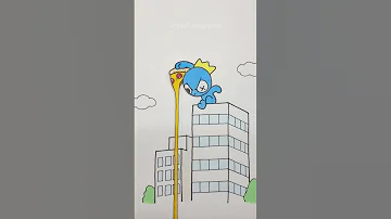 Rainbow Friends BLUE Wants To Eat Pizza Funny Paper Animation Shorts Youtubeshorts Rainbowfriends 