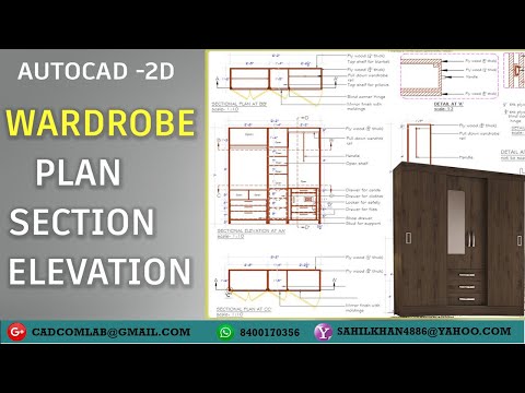 Iron Wardrobe CAD Blocks Elevation Drawing DWG File - Cadbull