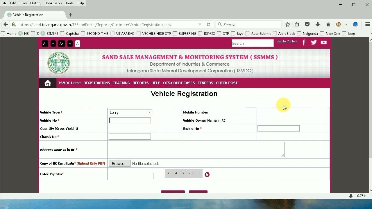vehicle registration in Ssmmshow to register vehicle in Ssmmssand