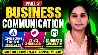 Business Communication Structure | Crisis Communication | Barriers To Communication  MBA BBA Part 3