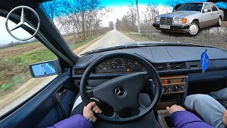 Mercedes Benz W124 300D 1989 110Hp - Pov Test Drive