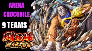11 Arena Vs Crocodile 9 Teams All Different Subs Optc闘技場 Vs クロコダイル トレクル One Piece Treasure Cruise Youtube