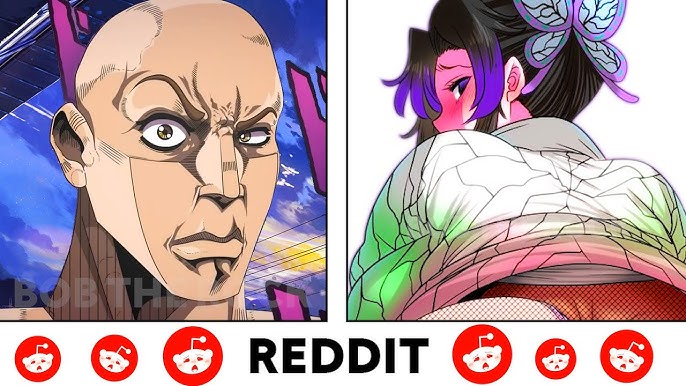 Animé vs Reddit the rock reaction meme