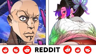 Shinobu Kocho vs Reddit (The Rock Reaction Meme) Anime vs Reddit