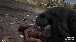 Native American Fights The Zombie Bears