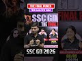 SSC GD 2026 Final Punch class timetable out now #sscgd #exam #sscwallah