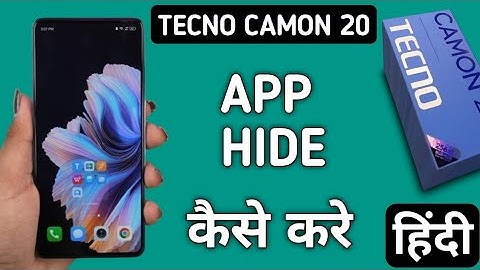 Tecno Camon 20 app hide kaise kare, how to hide apps in tecno phone, apps ko kaise chipaye tecno pho