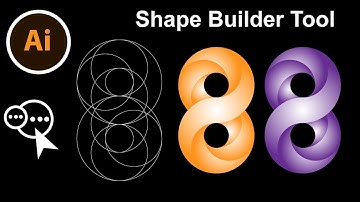 illustrator gradient Eight | illustrator Shape Builder tool | Best 3d Tutorial