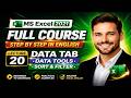 MS Excel 2021 Full Course | Lecture 20 | Data Tab Explained | Data Tools, Sort & Filter in Excel
