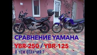 Сравнительный обзор Yamaha ybr250 (YS Fazer) и ybr125. Опыт эксплуатации и отличия.