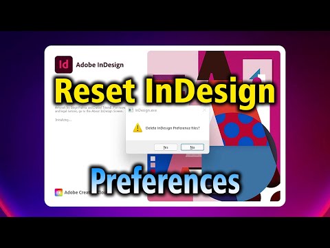 How to Reset Adobe InDesign Preferences