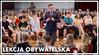 Świętochłowice: Lekcja Obywatelska Marszałka Sejmu, 28 maja 2024 r.