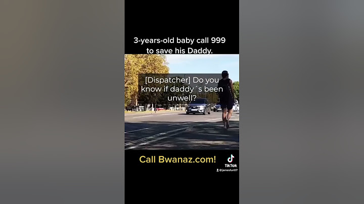 3-years-old baby call 999 to save his Daddy.