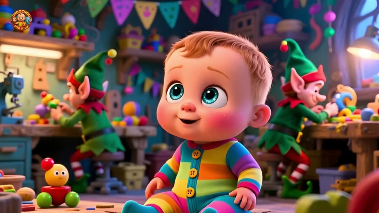 Baby’s Elf Workshop Play 🧸🎄 Fun Holiday Song for Kids | Learn and Play with Elves