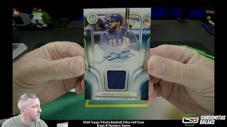 2026 Topps Tribute Baseball 2 Box Half Case Break #1
