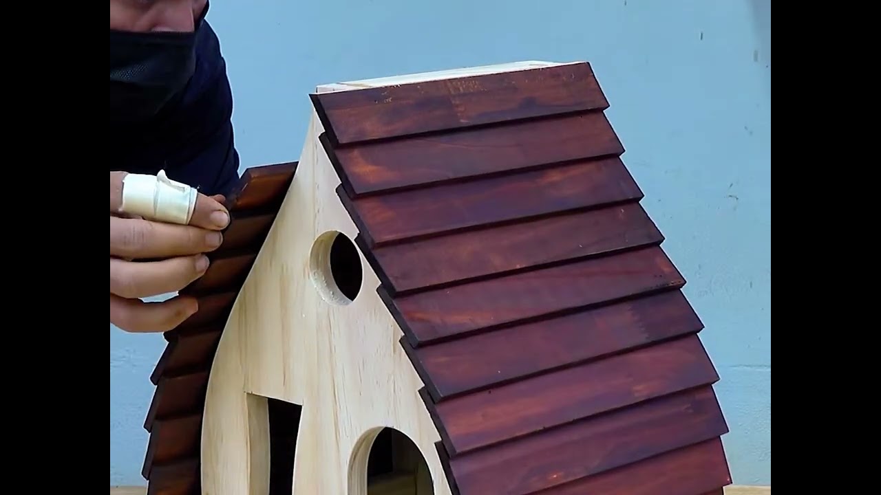 Build a MAGICAL wooden bird feeder for your backyard friends.